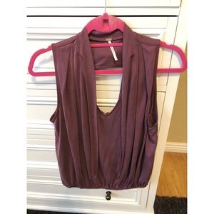 Free People Dusty Red/Pink Dressy Top